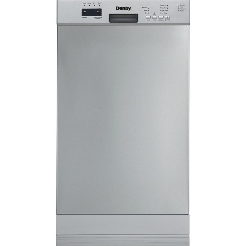 Danby 51 Decibel dBA BuiltIn Front Control Dishwasher with Stainless